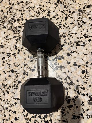Mancuernas hexagonales 22’5 kg singular wod