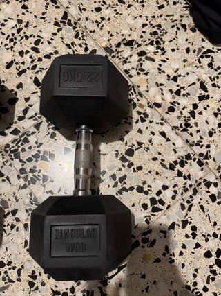 Mancuernas hexagonales 22’5 kg singular wod