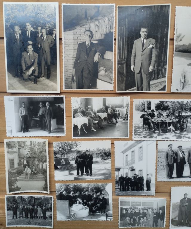 *Lote de fotografías antiguas de hombres, 40-70