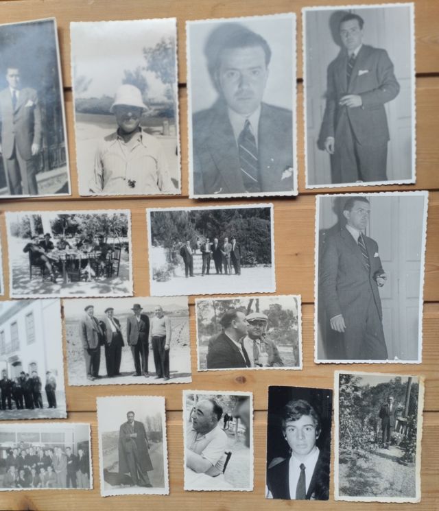 *Lote de fotografías antiguas de hombres, 40-70