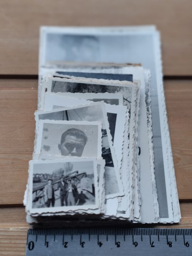 *Lote de fotografías antiguas de hombres, 40-70