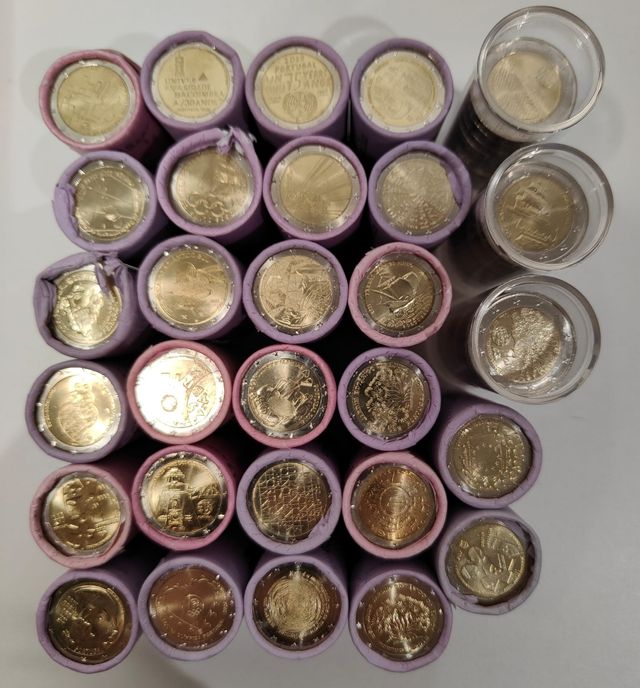 PORTUGAL DA 2€ DEL 2007 AL 2025 S/C