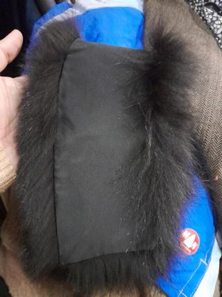 Collo stola scialle vera pelle.  V  olpe