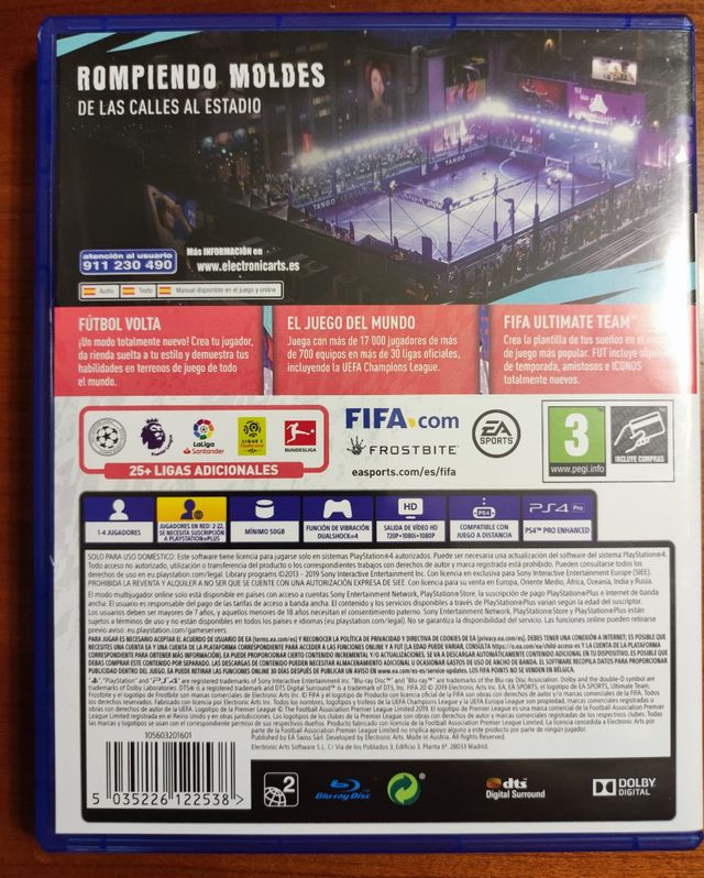 Juego FIFA 20 para PS4 