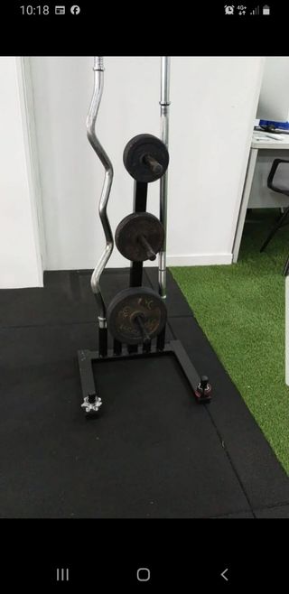 Soporte dicos pesas mancuernas