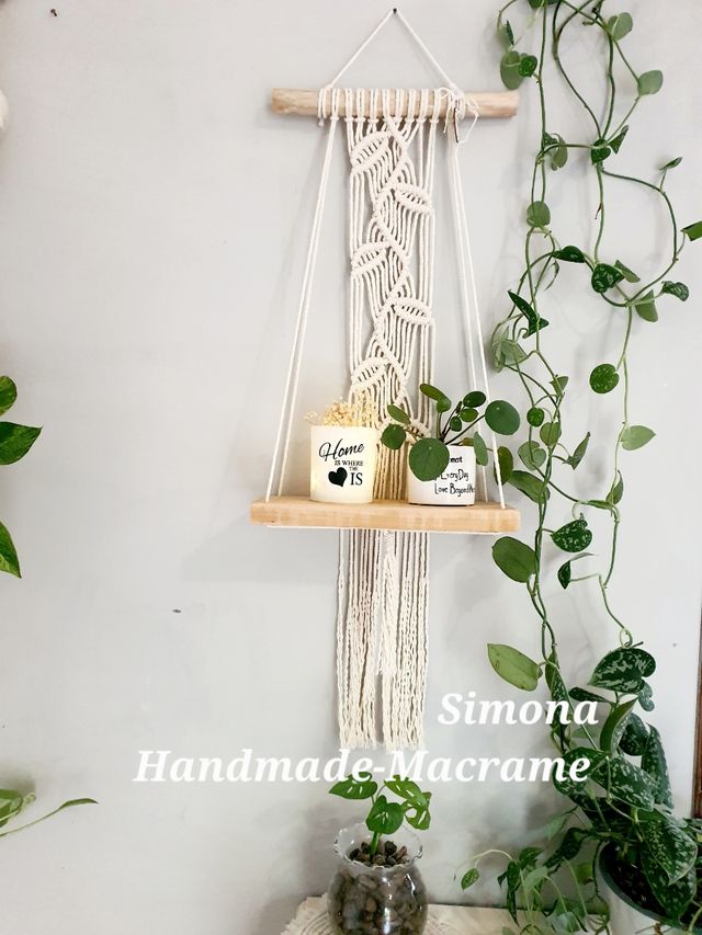 Mensola macramè decorazione boho