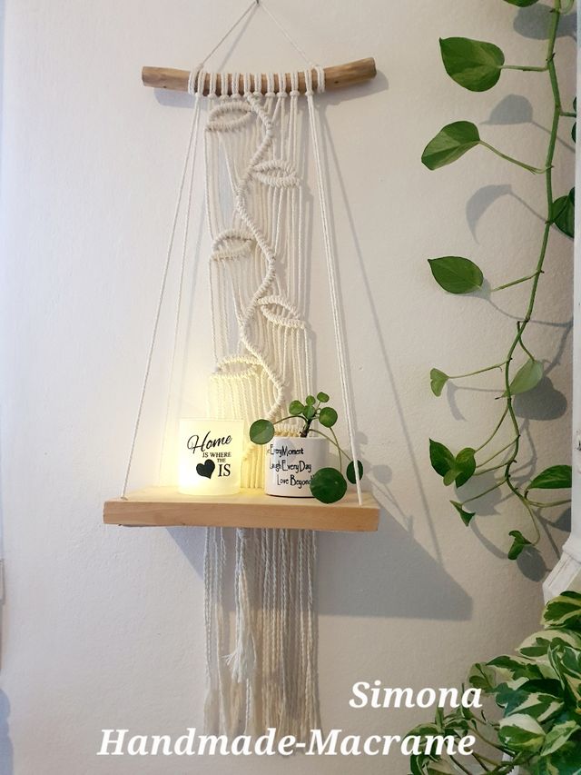 Mensola macramè decorazione boho