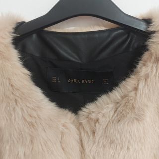 Abrigo pelo zara talla S