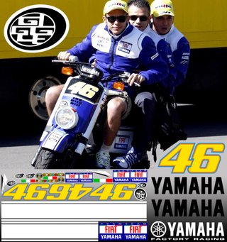 Adesivi Giggle Yamaha Padock VR46 2008