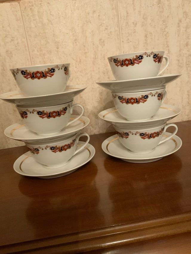 Juego 6 tazas cafe tu y yo