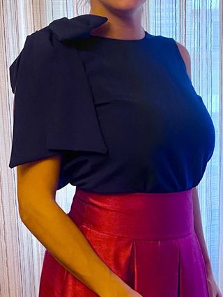 Top fiesta azul noche