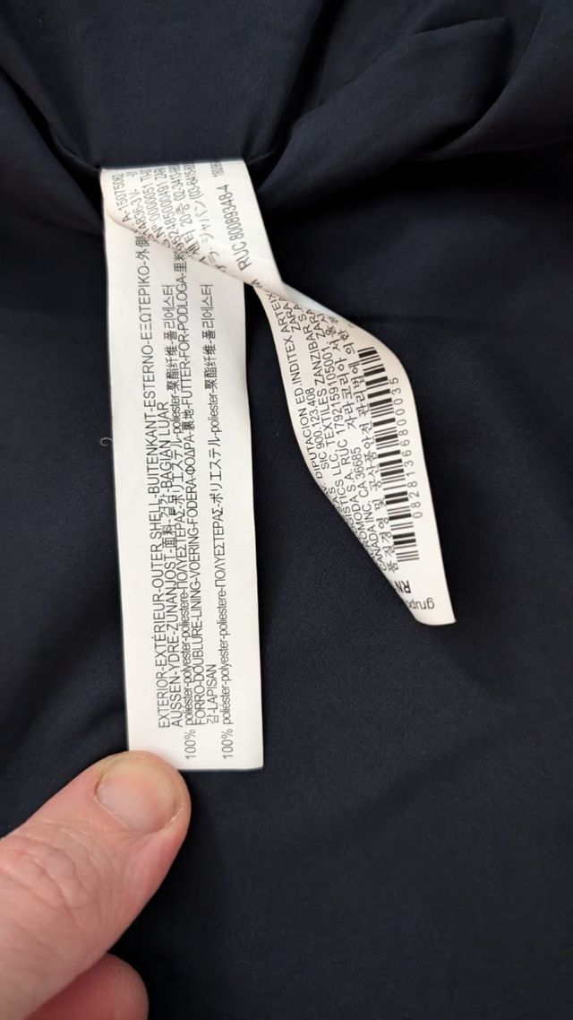 Chaqueta antelina negra Zara - Talla M