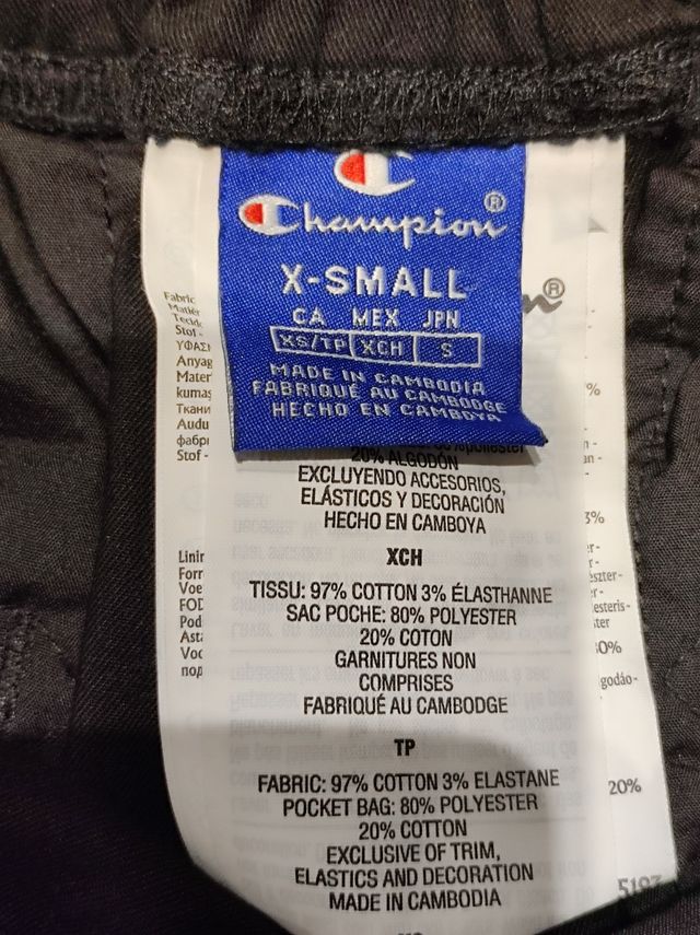 Pantalón chino jogger champion negro