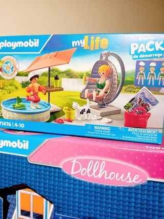 Playmobil casa completa y piscina nuevos