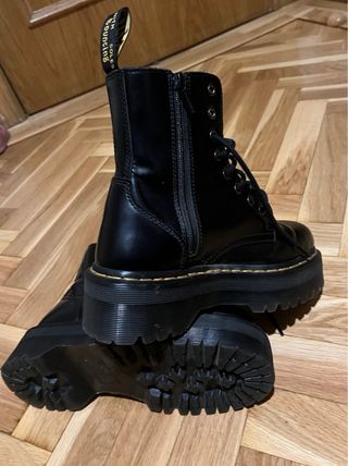 Dr Martens Piel plataforma cremallera T39