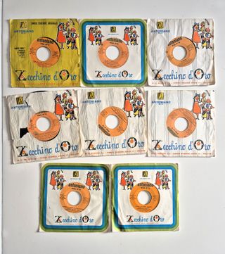 lotto 23 dischi di canzoni e fiabe sonore 45 giri