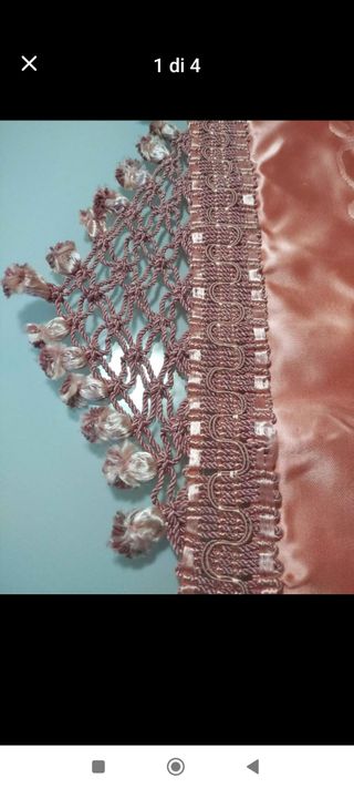 Copriletto in raso antico