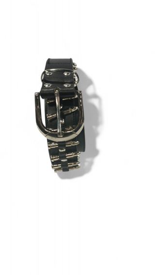 Cinturon Cuero Alta calidad,Curz de Malata y Balas