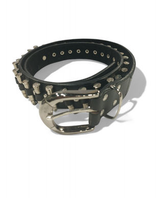 Cinturon Cuero Alta calidad,Curz de Malata y Balas