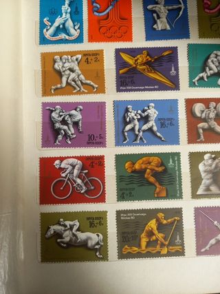 FRANCOBOLLI olimpiadi (RUSSIA 1980)