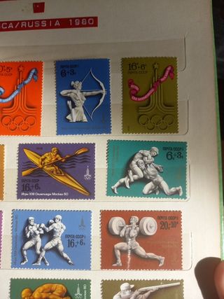 FRANCOBOLLI olimpiadi (RUSSIA 1980)