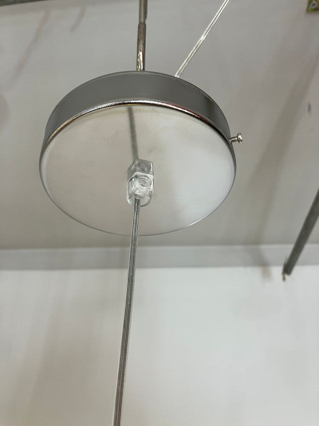 Lampadario sfera vetro specchiato oro