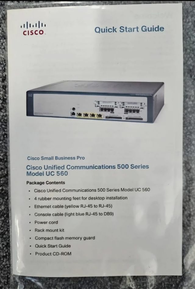 Centralita VoIpCisco UC 560-BRI-K9