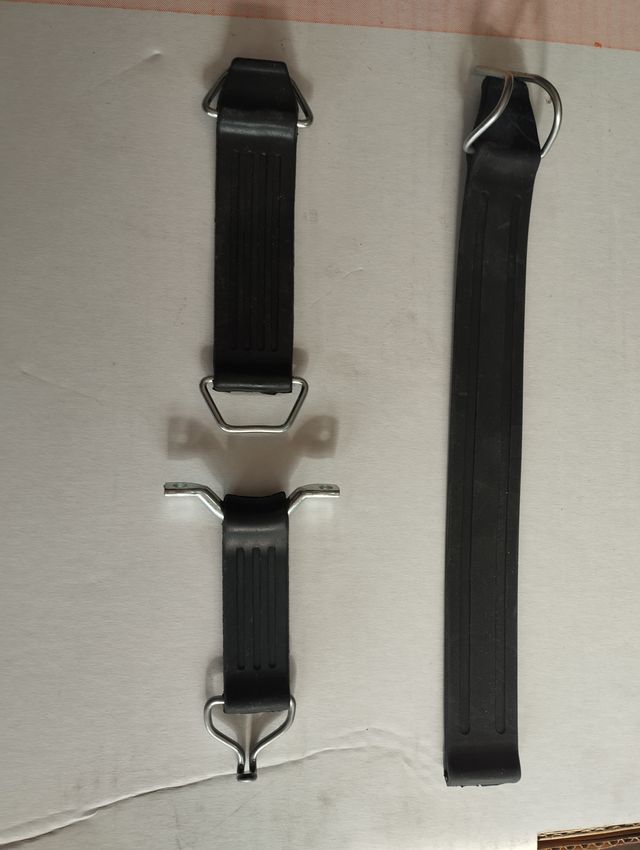 KIT CINGHIE RUOTA SCORTA+CRIC+SCHIENALE FIAT 500