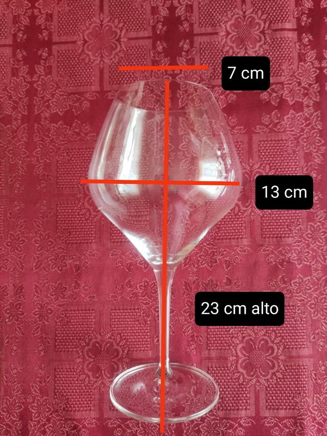 6 copas balón vino o gin tonic