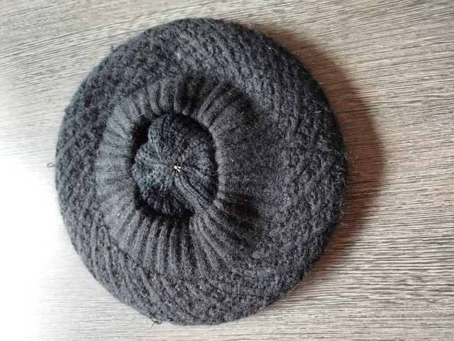 Gorrito boina de lana, invierno mujer