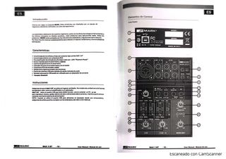 Mesa mezclas Mark Max 3 BT