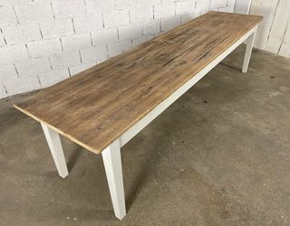 Gran mesa de madera rustica