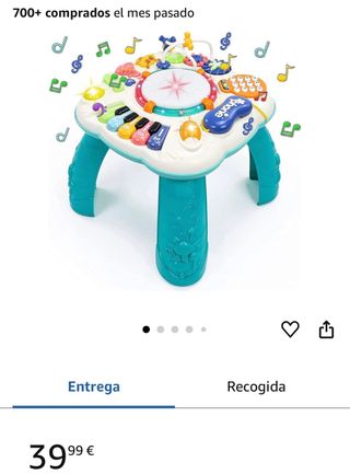 Mesa de actividades para bebé
