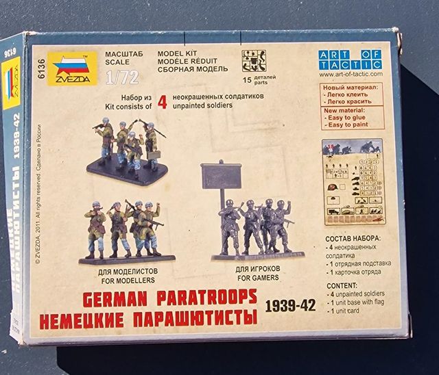 paracaidistas alemanes 1/72 WW II zvezda