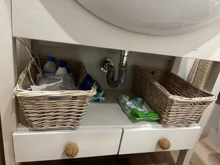 Muebles baño + estanteria y espejo