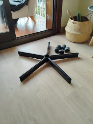 Base estrella metal negra,Silla oficina.