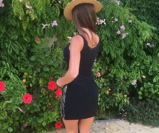 Falda lentejuelas dorada y negra 