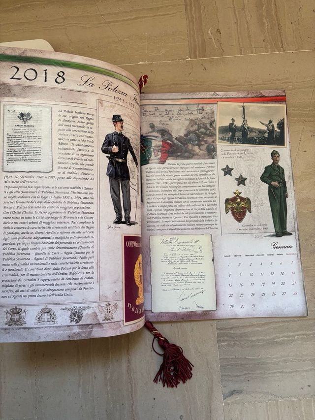 Calendario Polizia 2018