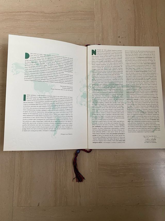 Calendario Carabinieri 2018