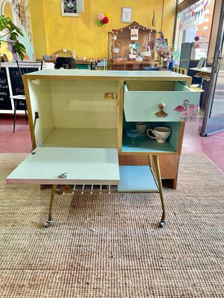 REBAJADO! Mueble bar 60’s vintage restaurado