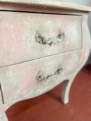 Mesita moderna hecha vintage patina toscana