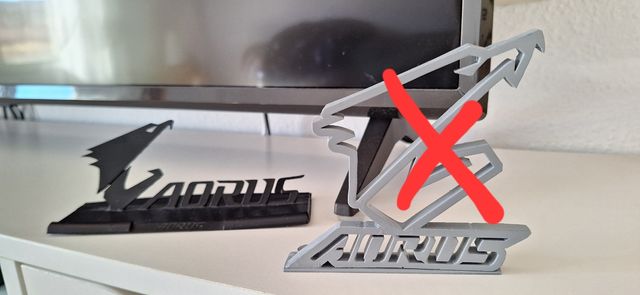 Figuras logotipo imagen Aorus pc