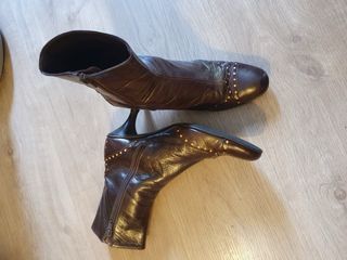 Botines cortos marron chocolate 