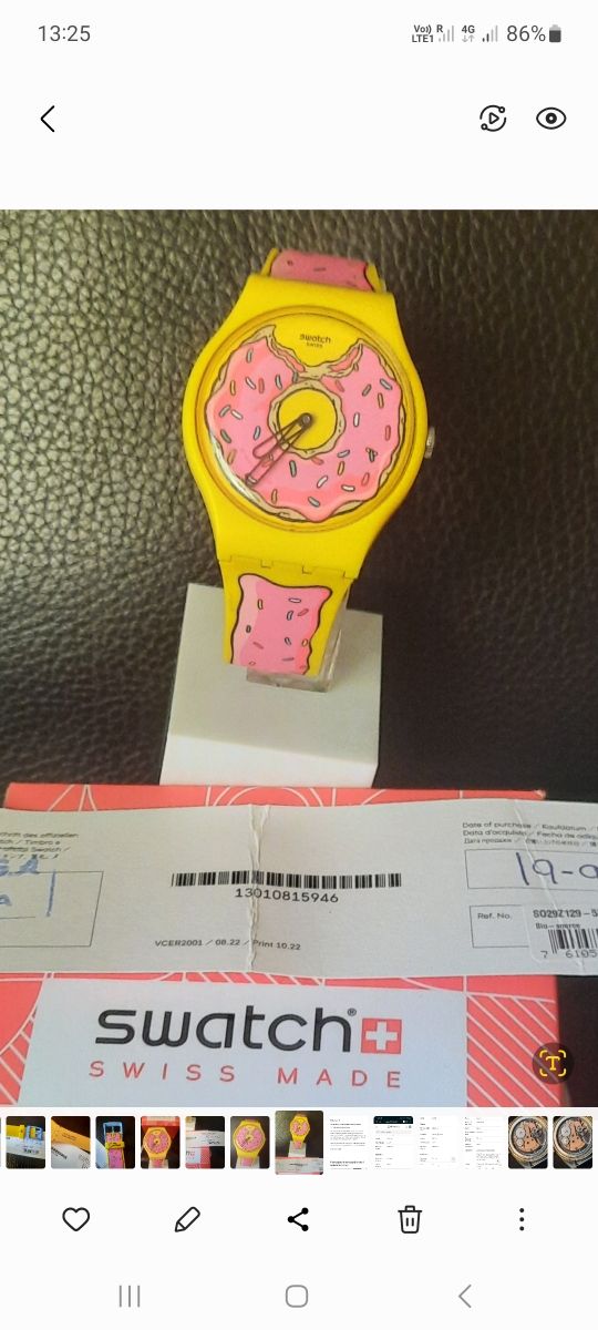 Orologio swatch Simpson