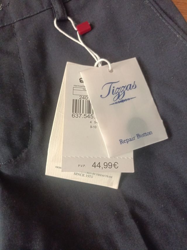 Pantalon corto Tizzas Talla 7