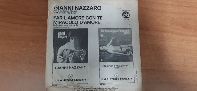 Disco in vinile 45 giri Gianni Nazzaro