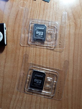 MP3 con tarjetas micro sd y adaptadores