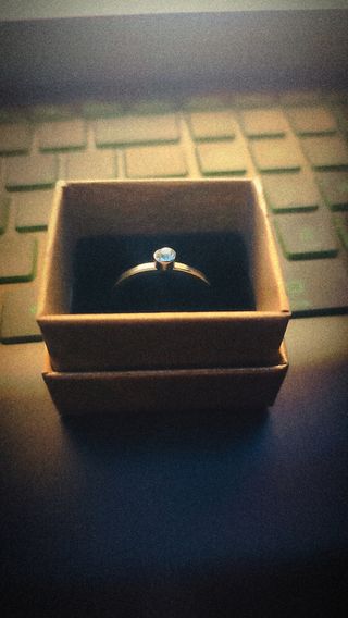 ANILLO COMPROMISO ORO BLANCO DIAMANTE💍✨