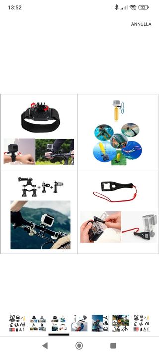 Kit action camera