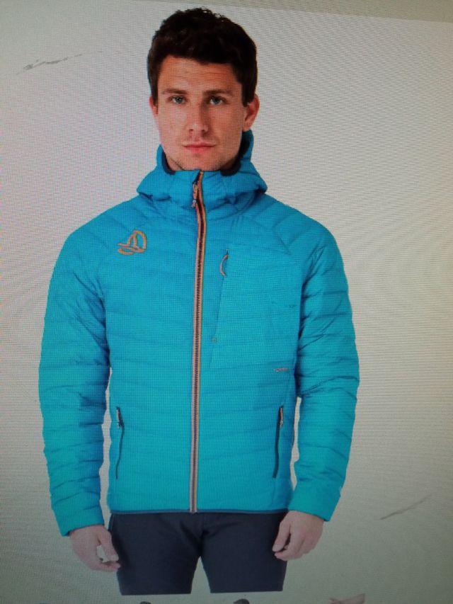 Plumífero aislante de plumón, hombre.